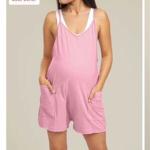 maternity shorts jumpsuit